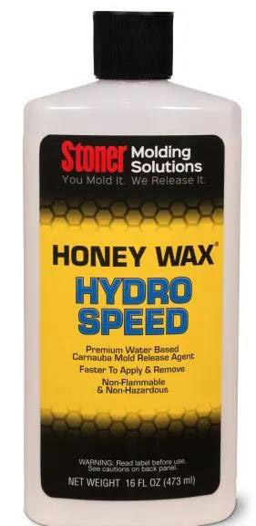 Stoner HoneyWax®Hydro Speed是一種高固含量的水性乳液，不含任何溶劑，旨在代替?zhèn)鹘y(tǒng)的高級涂蠟作為復(fù)合材料行業(yè)中的脫模劑。
