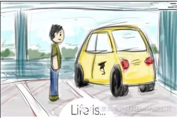 人生就是。。。 努力忘記新車碰上的刮蹭